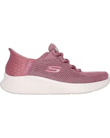 SKECHERS ZAPATILLAS 150012DKMV EN PARA MUJER DARK MAUVE MESH-PINK TRIM