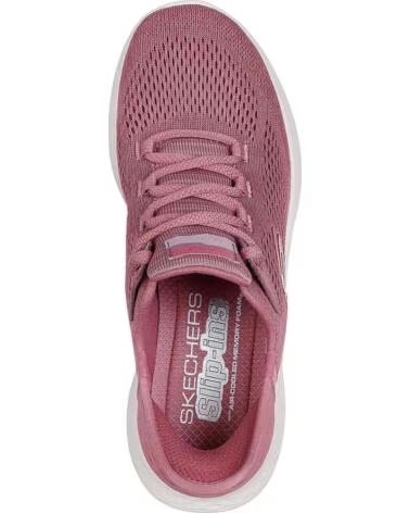 SKECHERS ZAPATILLAS 150012DKMV EN PARA MUJER DARK MAUVE MESH-PINK TRIM