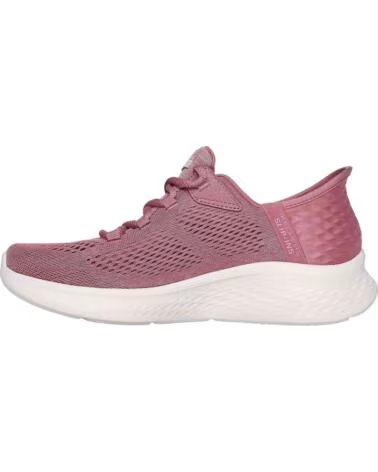 SKECHERS ZAPATILLAS 150012DKMV EN PARA MUJER DARK MAUVE MESH-PINK TRIM