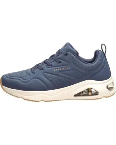 SKECHERS ZAPATILLAS 183090-NVY EN AZUL PARA HOMBRE NAVY DURALEATHER- MESH