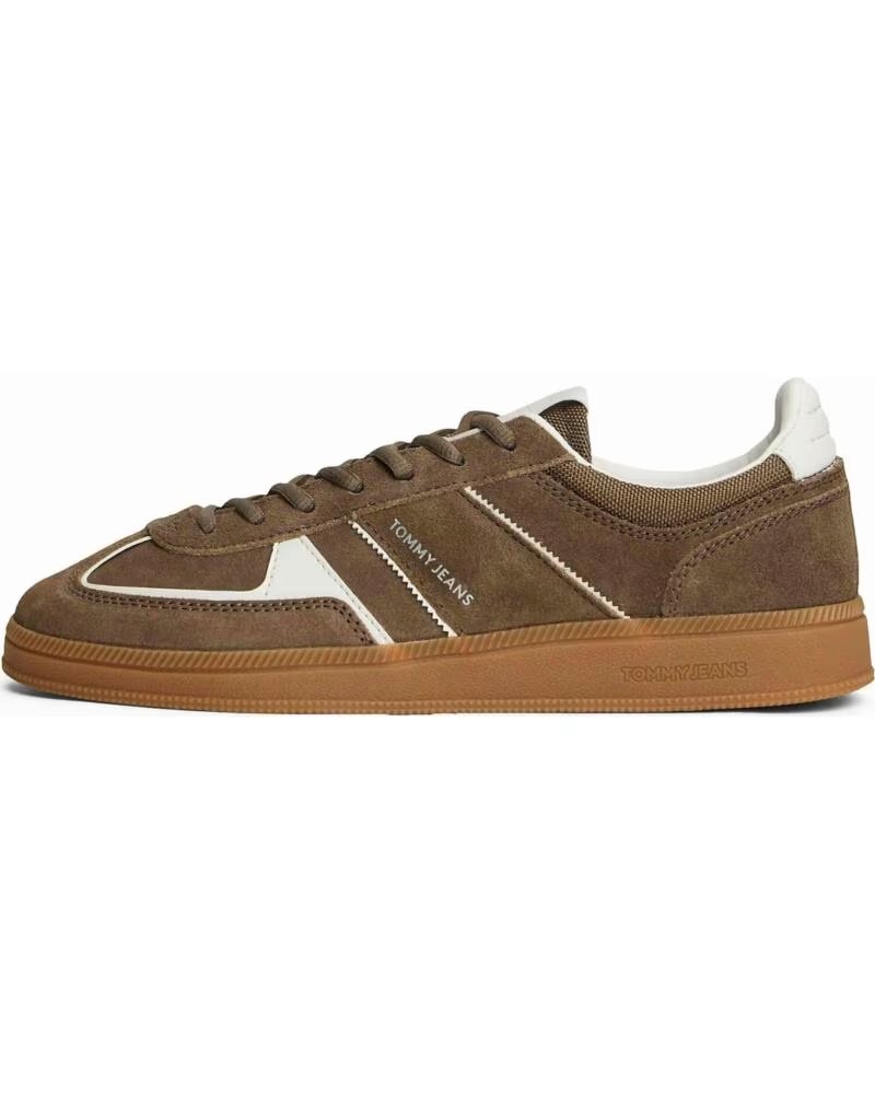 TOMMY JEANS ZAPATILLAS EN0EN02838-RBM DE ANTE PARA HOMBRE MARRóN