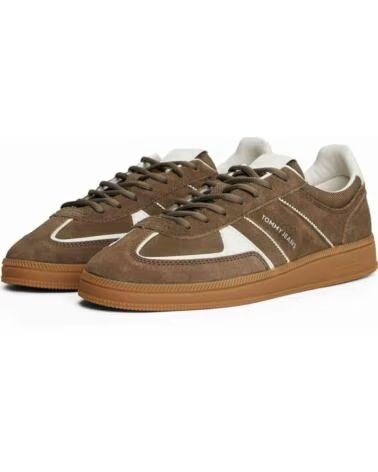 TOMMY JEANS ZAPATILLAS EN0EN02838-RBM DE ANTE PARA HOMBRE MARRóN