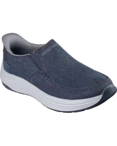 SKECHERS ZAPATILLAS 205356-NVY EN AZUL PARA HOMBRE NAVY CANVAS