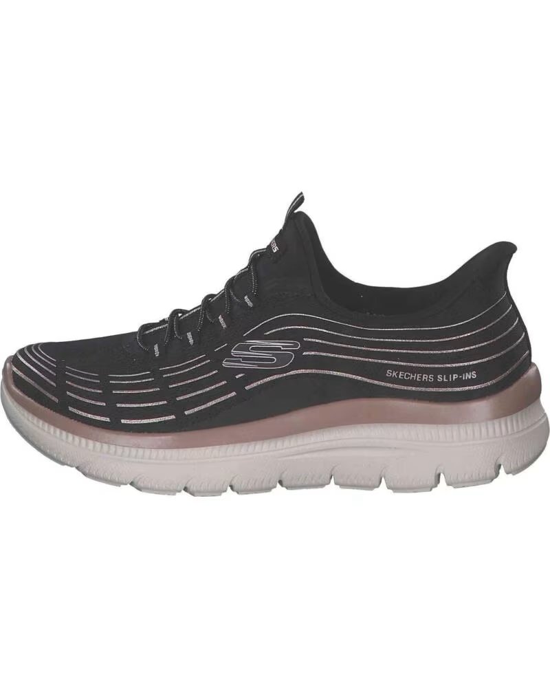SKECHERS ZAPATILLAS 150611-BKRG EN PARA MUJER