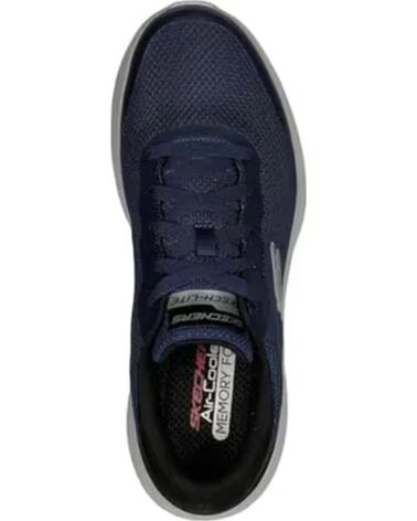 SKECHERS ZAPATILLAS 232591-NVBK EN AZUL PARA HOMBRE MARINO