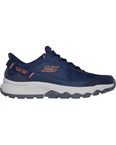 SKECHERS ZAPATILLAS 237634-NVOR EN AZUL PARA HOMBRE BLANCO