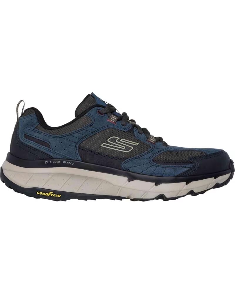 SKECHERS ZAPATILLAS DE TREKKING DLUX EN AZUL PARA HOMBRE PRO