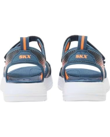 SKECHERS SANDALIAS 407034L-NVOR EN AZUL Y NARANJA UNISEX