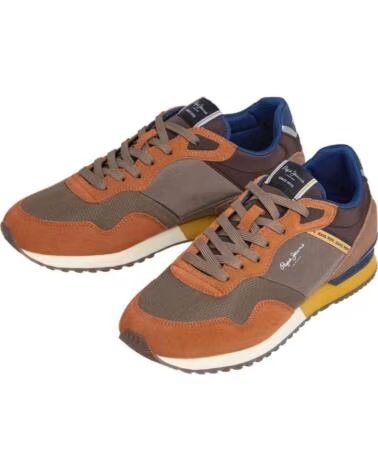 PEPE JEANS ZAPATILLAS PMS400011-TOBACCO EN PARA HOMBRE MARRON