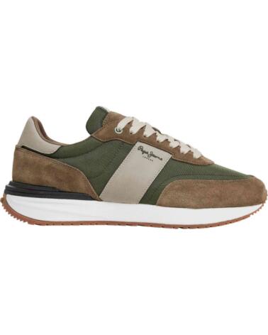 PEPE JEANS ZAPATILLAS PMS60020-595 EN VERDE PARA HOMBRE MULTICOLOR