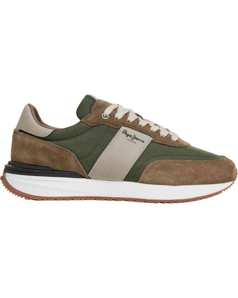 PEPE JEANS ZAPATILLAS PMS60020-595 EN VERDE PARA HOMBRE MULTICOLOR