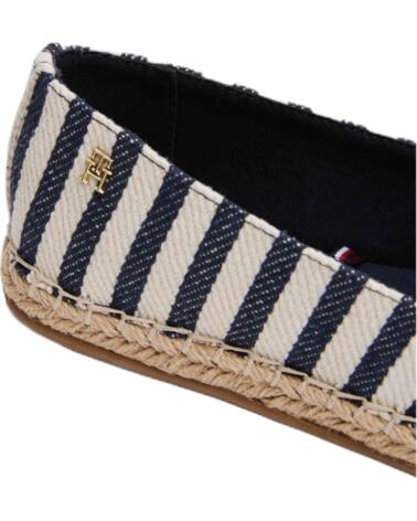 TOMMY HILFIGER ALPARGATA FW0FW086530GZ EN MULTICOLOR PARA MUJER SPACE BLUE ITACHA STRIPES