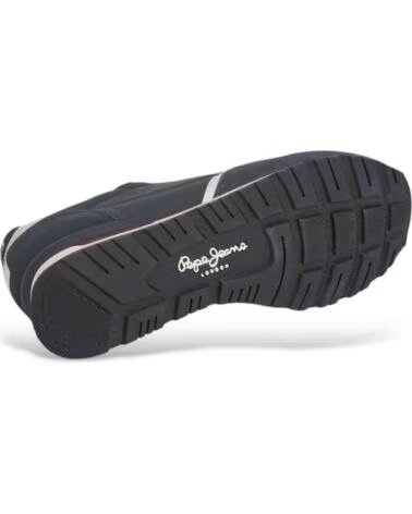 PEPE JEANS ZAPATILLAS BRIT PRINTS - ZAPATILLAS EN AZUL PARA HOMBRE 876-AZUL OSCURO-MARRóN