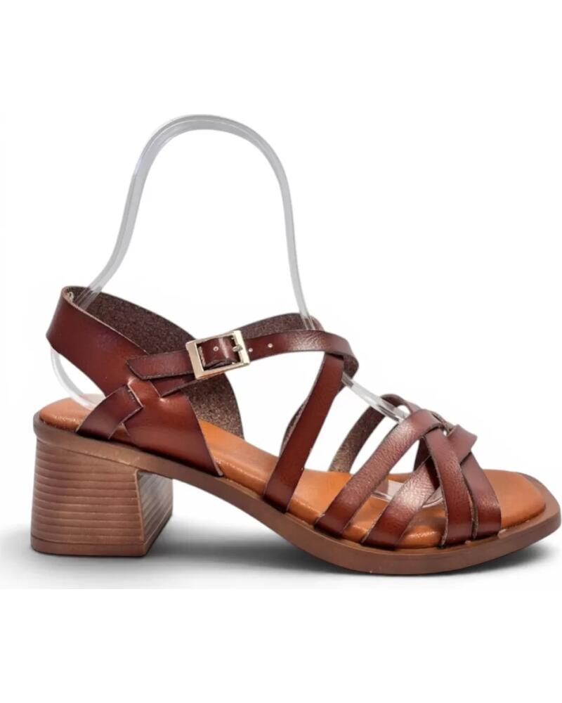 TIMBOS SANDALIA TACON MUJER CAMEL 133302 MARRóN