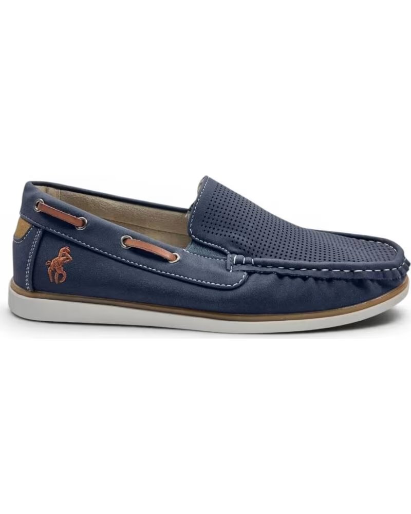 TIMBOS MOCASIN COMODO PICADO DE HOMBRE MARINO 133219 AZUL