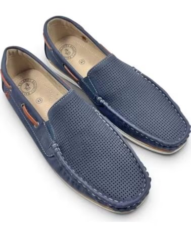 TIMBOS MOCASIN COMODO PICADO DE HOMBRE MARINO 133219 AZUL
