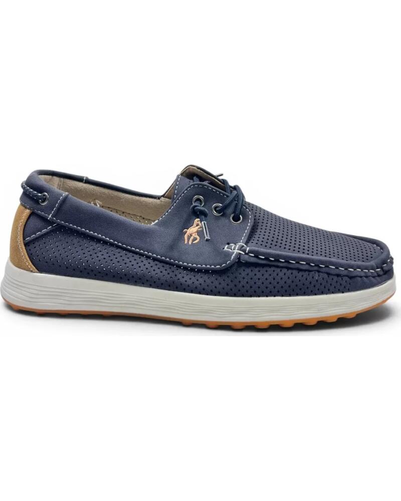 TIMBOS ZAPATO NÁUTICO CASUAL PICADO MARINO AZUL