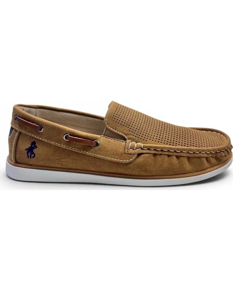 TIMBOS MOCASIN COMODO PICADO DE HOMBRE CAMEL 133218 MARRóN
