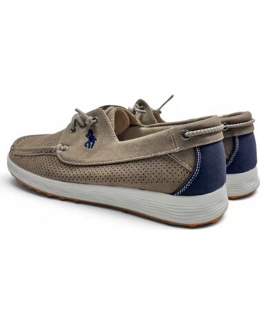 TIMBOS ZAPATO COMODO PICADO DE HOMBRE KAKI 133216 MARRóN