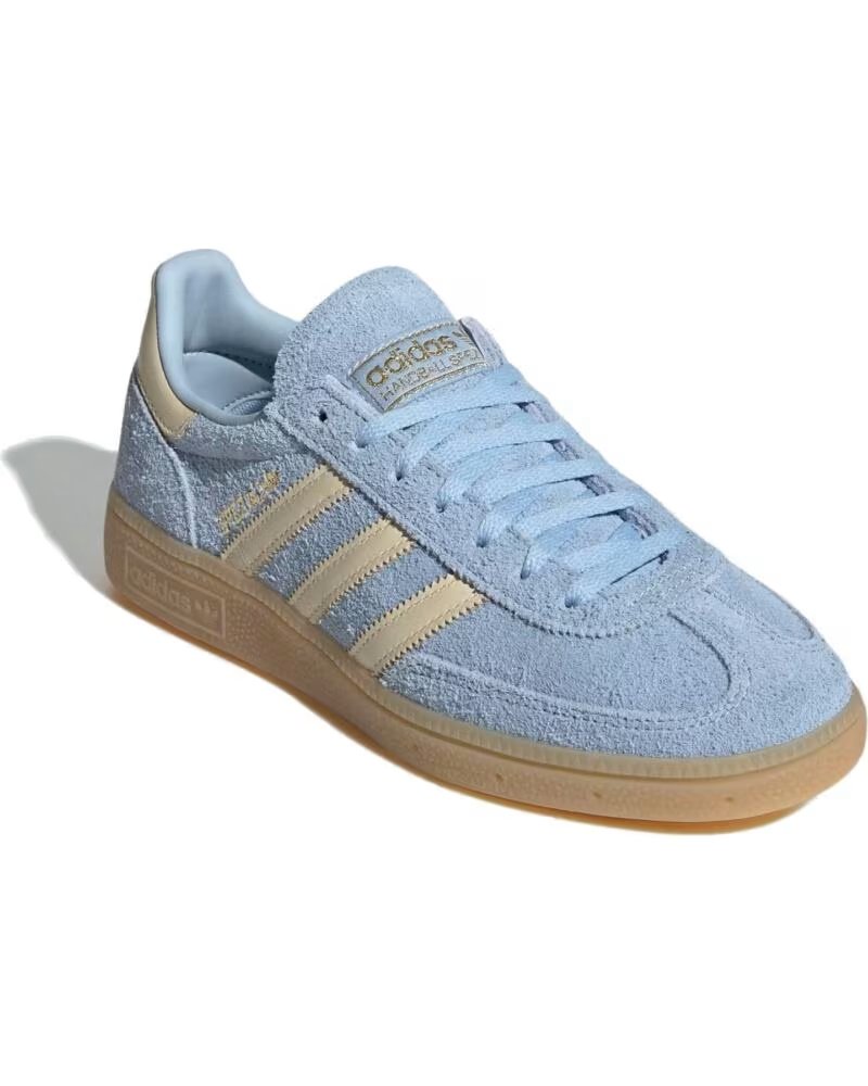 ADIDAS HANDBALL SPEZIAL WOMAN KK0930 CLEAR SKY - WARM VANILLA - GOLD METALLIC - 36 2-3 LIGHT BLUE