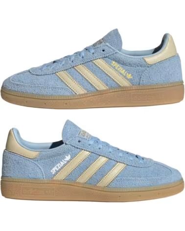 ADIDAS HANDBALL SPEZIAL WOMAN KK0930 CLEAR SKY - WARM VANILLA - GOLD METALLIC - 36 2-3 LIGHT BLUE