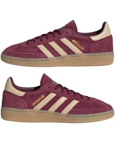 ADIDAS HANDBALL SPEZIAL WOMAN KK0929 MAROON - WARM VANILLA - GOLD METALLIC - 36 2-3 BURGUNDY