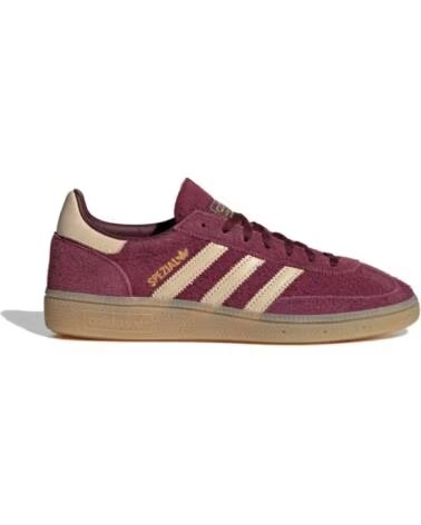 ADIDAS HANDBALL SPEZIAL WOMAN KK0929 MAROON - WARM VANILLA - GOLD METALLIC - 36 2-3 BURGUNDY