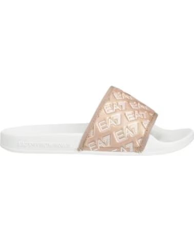ARMANI EA7 CLAQUETTES EMPORIO XCP010 XK340 N341 WHITE ROSE GOLD WHITEROSE