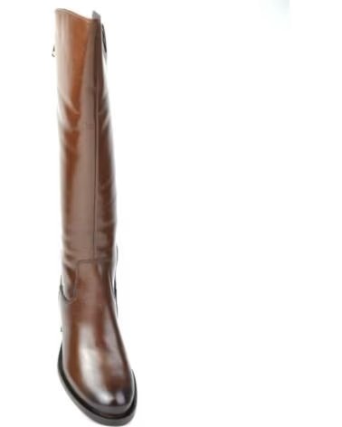 CARAMELO BOTAS ALTAS DE MUJER CAR513-13 EN PIEL CAFÉ CAFEPIEL CAFE