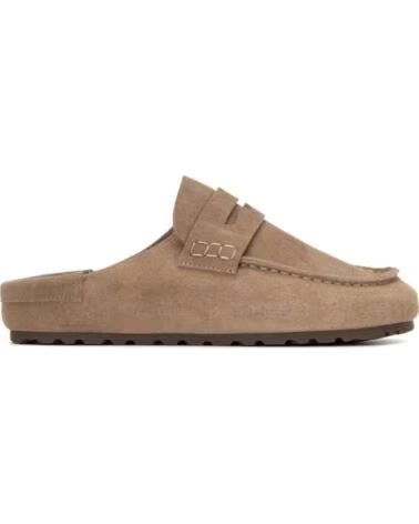 XTI MOCASINES TIPO ZUECO 145498 EN ANTE COLOR TAUPE