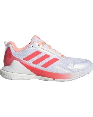 ADIDAS ZAPATILLAS NOVAFLIGHT 2 W PARA VOLEIBOL BLANCO ROJO Y VERDE
