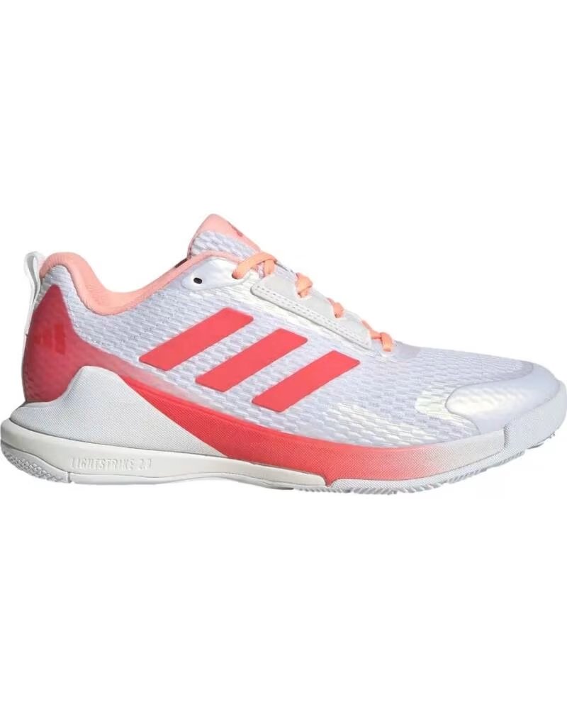 ADIDAS ZAPATILLAS NOVAFLIGHT 2 W PARA VOLEIBOL BLANCO ROJO Y VERDE