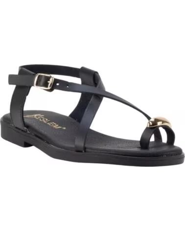 KESLEM SANDALIAS SALOME EN COLOR NEGRO