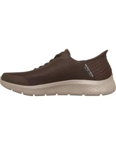 SKECHERS ZAPATILLAS GO WALK FLEX HANDS SLIP-INS MARRÓN MARRON