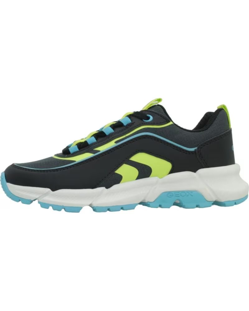 GEOX ZAPATILLAS J FLEXYPER PLUS BOY NEGRO C0035