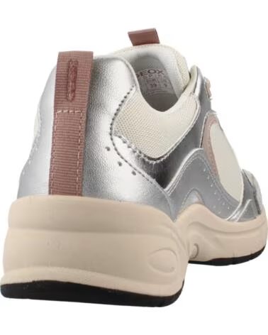 GEOX ZAPATILLAS MUJER MODELO D ZARVIA COLOR PLATA C1S1W