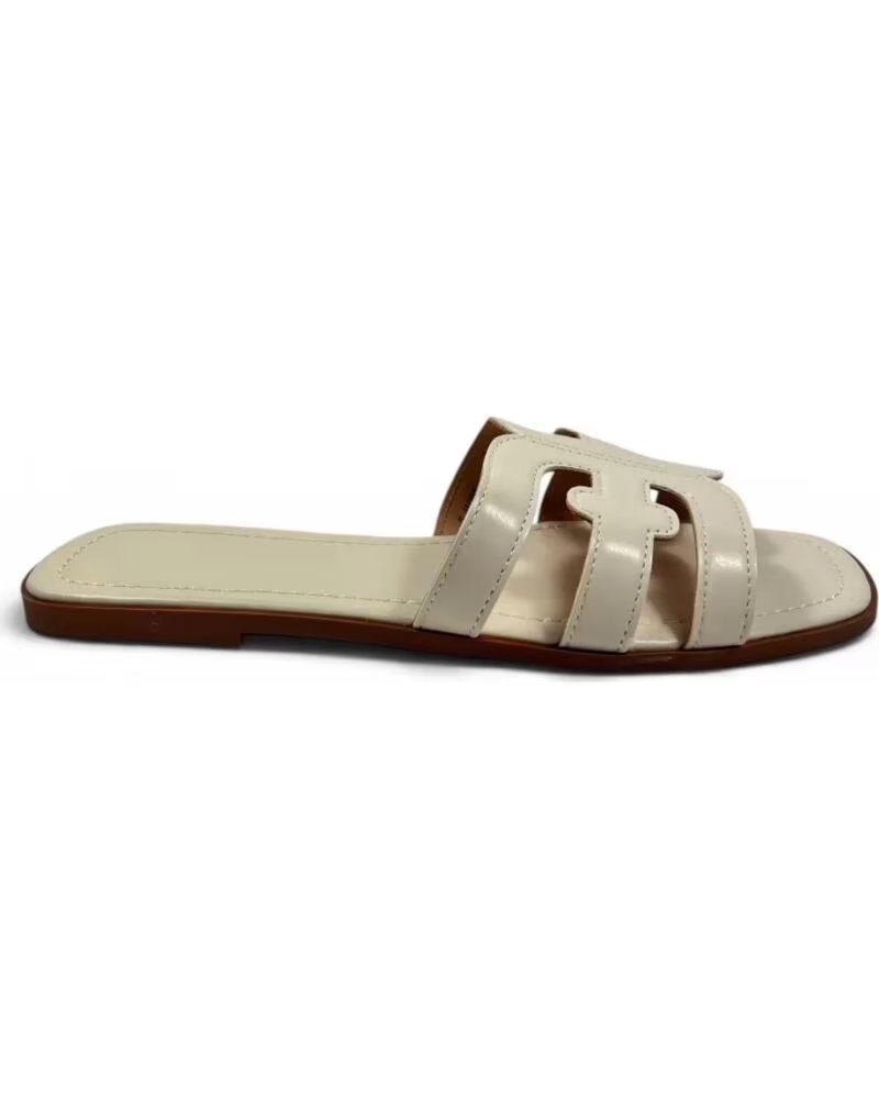 TIMBOS ZUECOS PLANOS DE MUJER 133335 EN COLOR BEIGE