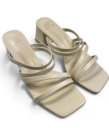 TIMBOS ZUECO DE VESTIR CON TACÓN 133336 BEIGE