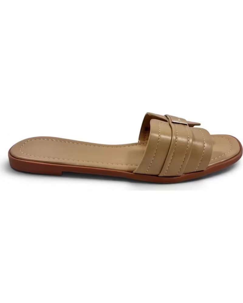 TIMBOS ZUECO PLANO DE MUJER 133331 EN COLOR MARRÓN