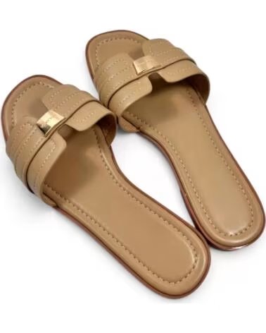 TIMBOS ZUECO PLANO DE MUJER 133331 EN COLOR MARRÓN