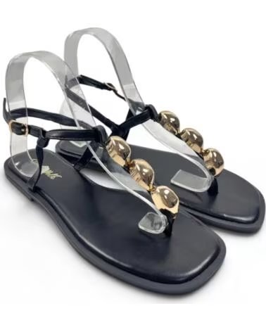 TIMBOS SANDALIA ESCLAVA PLANA 133322 NEGRO