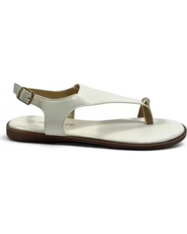 TIMBOS SANDALIA ESCLAVA PLANA PARA MUJER 133314 BLANCO