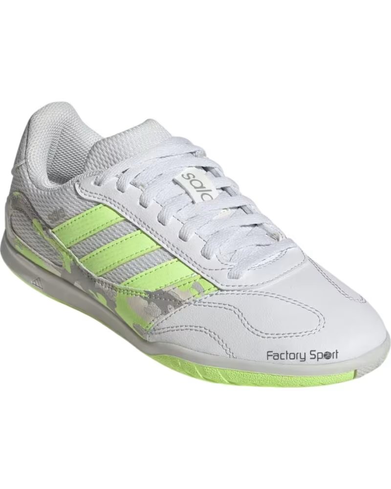 ADIDAS Botas De Futbol Sala Super Sala Iii Indoor Crystal White - Hi-Res Yellow - Off White en blanco para unisex CRYSTAL WHITE