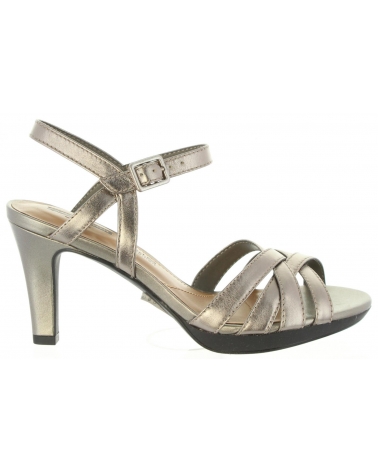 Sandals De Mujer CLARKS 26133574 ADRIEL PEWTER LEATHER