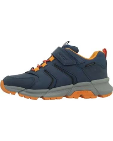GEOX ZAPATILLAS J56LCD 0FUME PARA NIÑO, DISEÑO ERGONÓMICO EN AZUL C4J2T