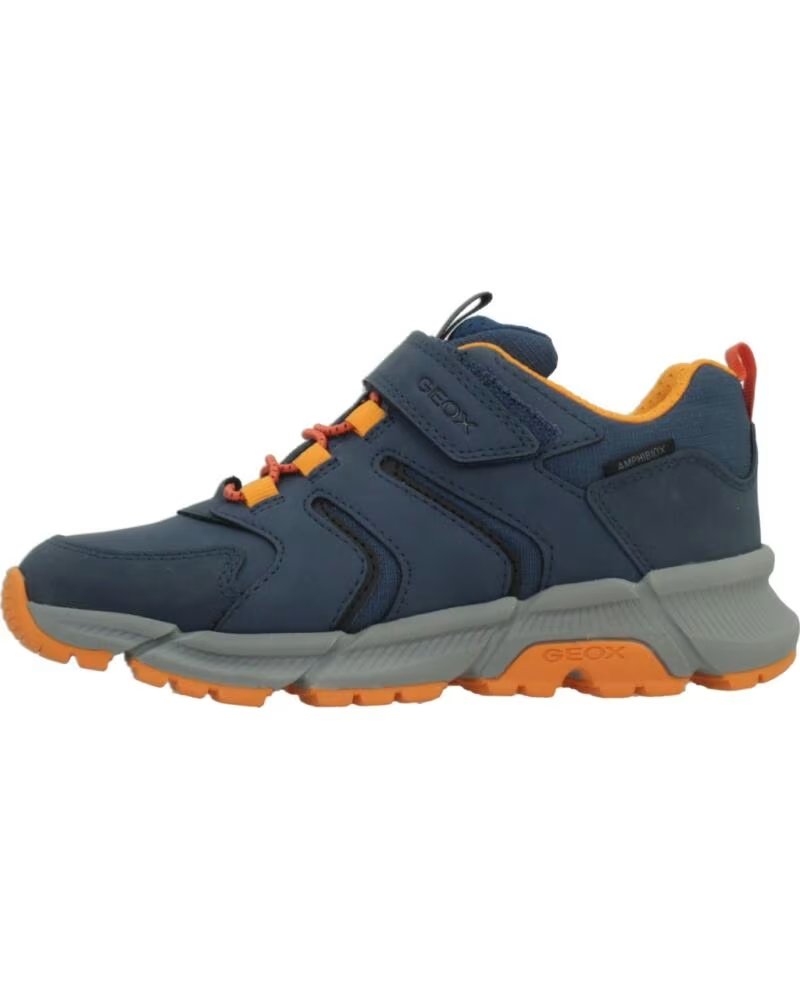 GEOX ZAPATILLAS J56LCD 0FUME PARA NIÑO, DISEÑO ERGONÓMICO EN AZUL C4J2T