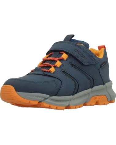 GEOX ZAPATILLAS J56LCD 0FUME PARA NIÑO, DISEÑO ERGONÓMICO EN AZUL C4J2T