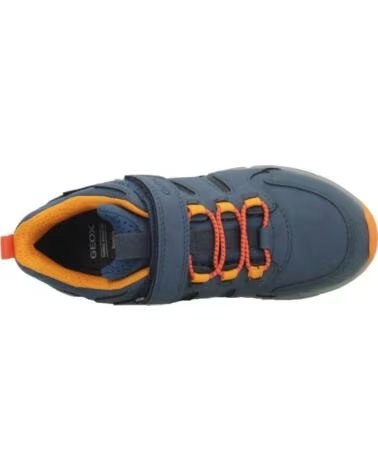 GEOX ZAPATILLAS J56LCD 0FUME PARA NIÑO, DISEÑO ERGONÓMICO EN AZUL C4J2T