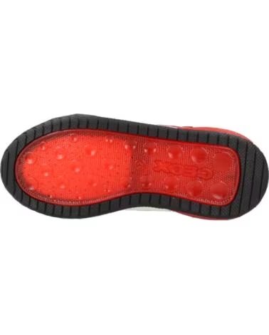 GEOX ZAPATILLAS ALTAS J569CC CON LUCES Y DISEÑO DE FUEGO PARA NIÑO C0048