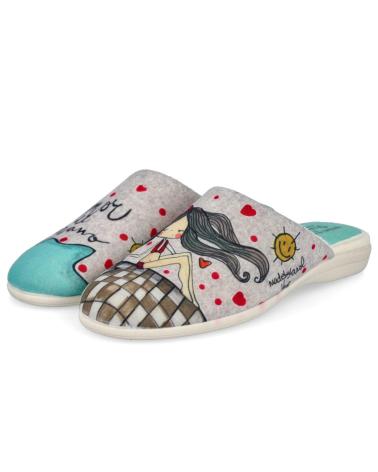 Pantufas VIVANT  de Mulher IL-C-221230 ZAPATILLAS DE CASA M  GRIS